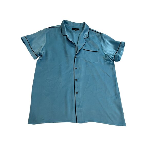 Keiser Clark Silk Pajama Top in Blue